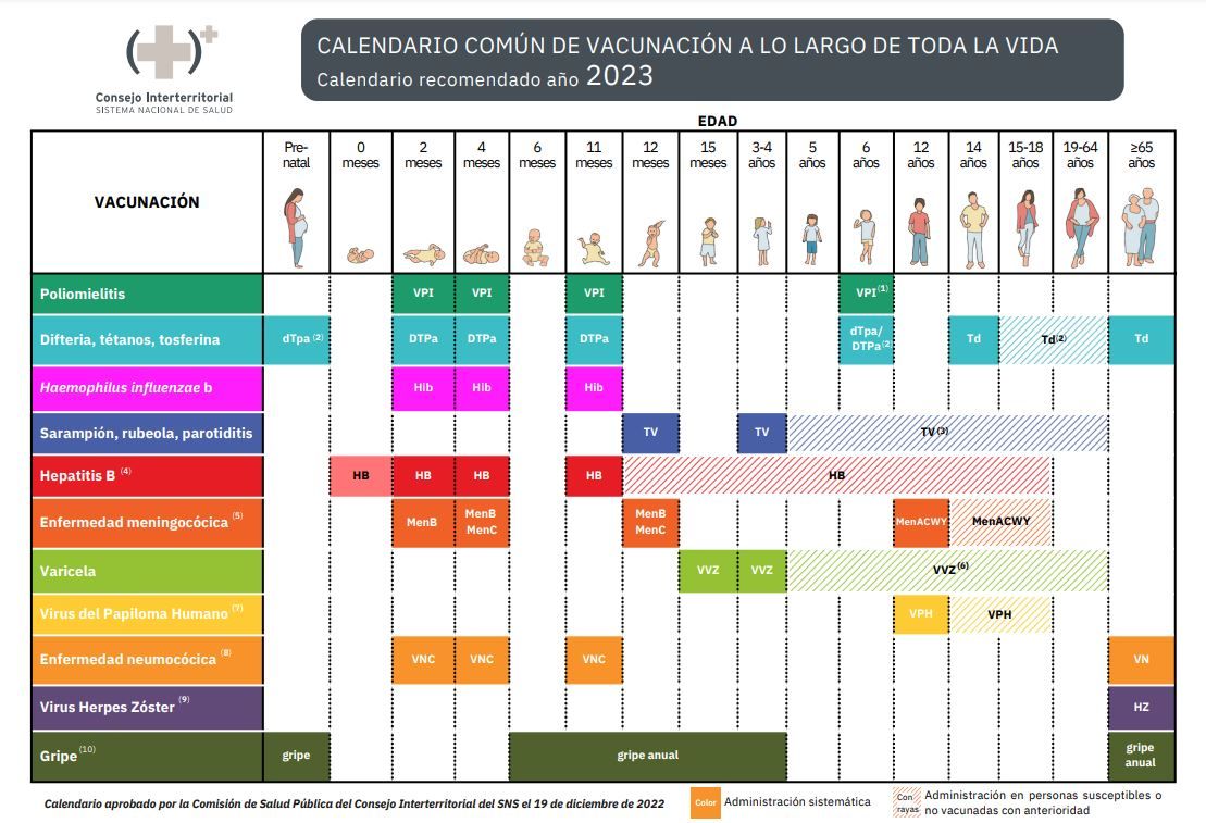 Calendario De Vacunaci n Com n A Lo Largo De Toda La Vida 2023 Calendario De Vacunaci n Com n A Lo Largo De Toda La Vida 2023